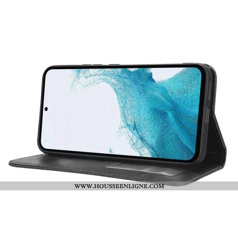 Flip Cover Samsung Galaxy A54 5G Style Cuir Stylisé