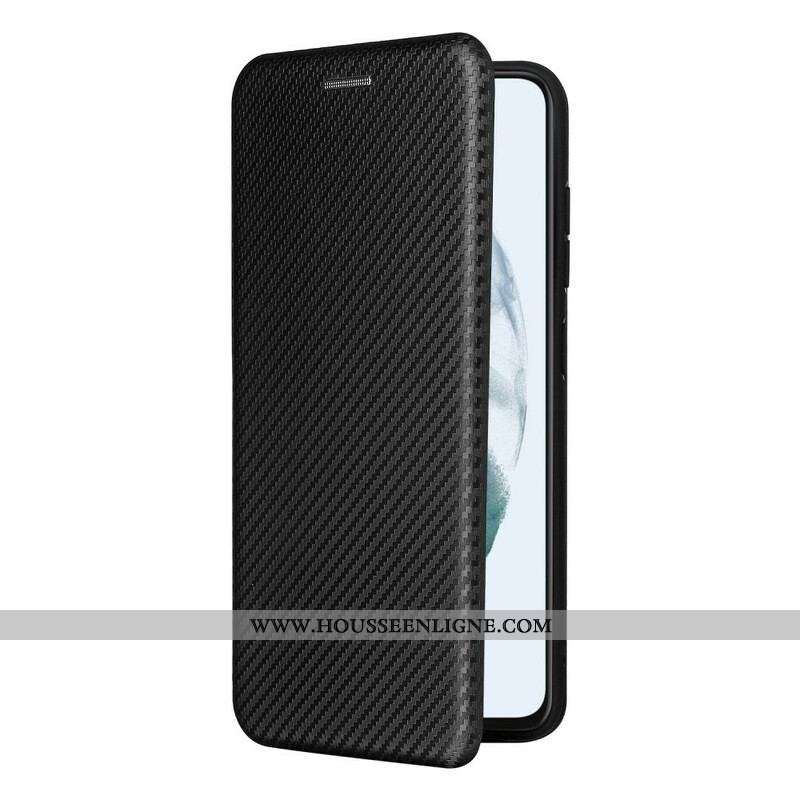 Flip Cover Samsung Galaxy S21 FE Fibre Carbone