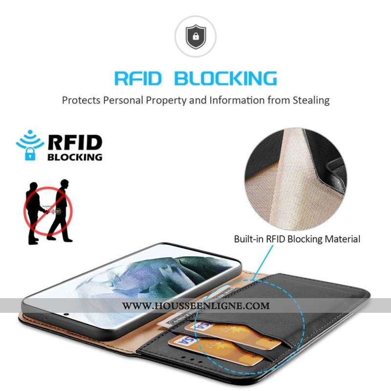 Flip Cover Samsung Galaxy S22 Ultra 5G RFID Dux Ducis