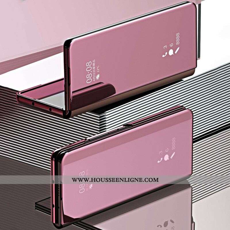 Flip Cover Samsung Galaxy Z Fold 3 5G Couverture Miroir