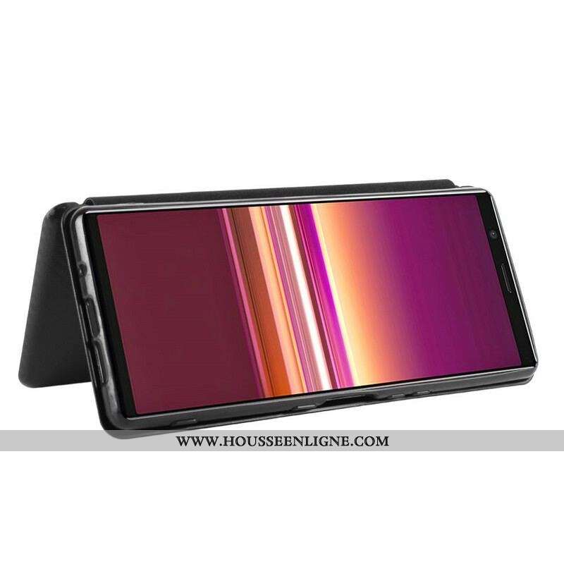 Flip Cover Sony Xperia 5 II Silicone Carbone Coloré
