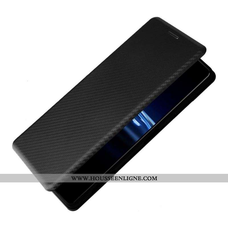Flip Cover Sony Xperia Pro-I Fibre Carbone