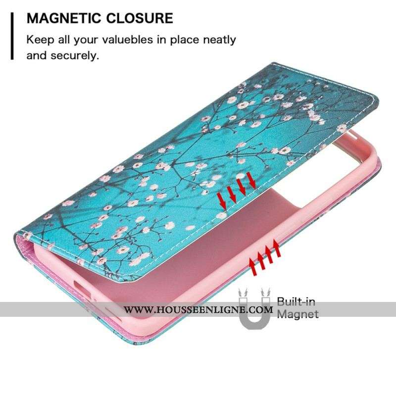 Flip Cover Xiaomi Redmi Note 11 Pro Plus 5G Branches Fleuries