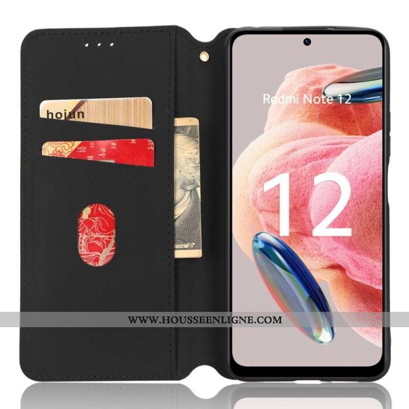Flip Cover Xiaomi Redmi Note 12 4G Motif 3D