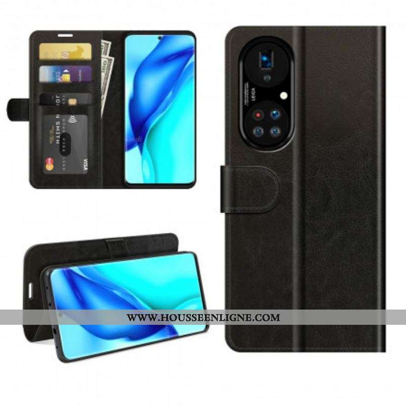 Housse Huawei P50 Pro Style Cuir Design