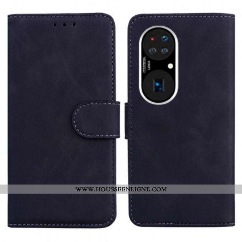 Housse Huawei P50 Style Cuir Vintage Couture