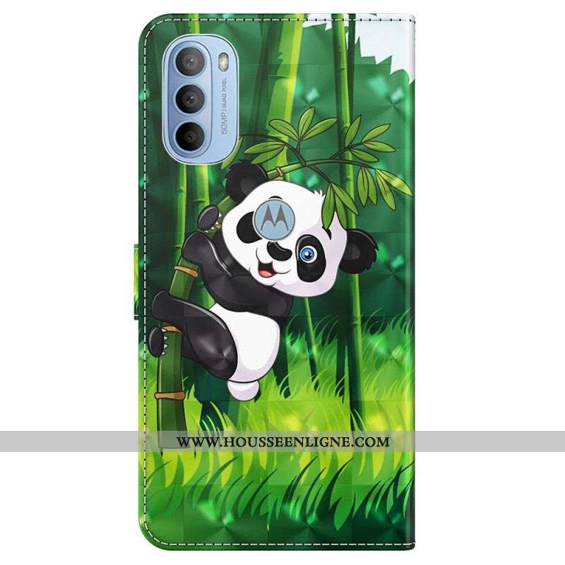Housse Moto G41 / G31 Panda et Bambou