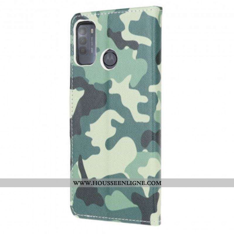 Housse Moto G50 Camouflage Militaire