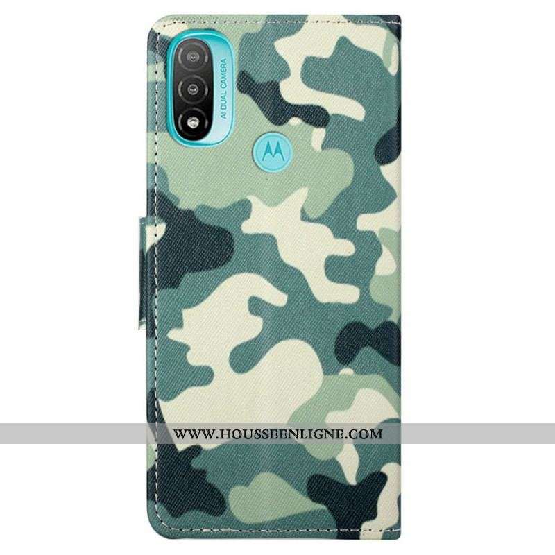 Housse Moto G71 5G Camouflage Militaire