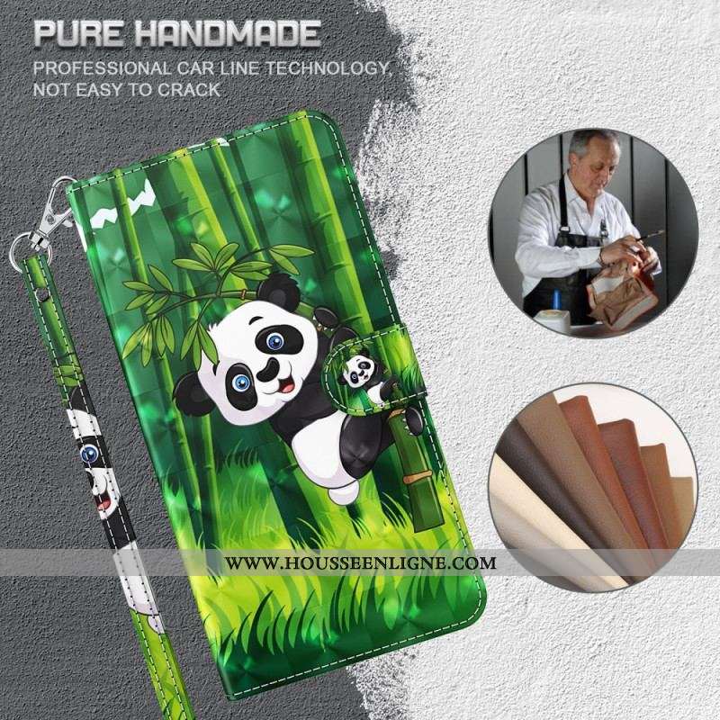 Housse OnePlus 10 Pro 5G Panda à Lanière