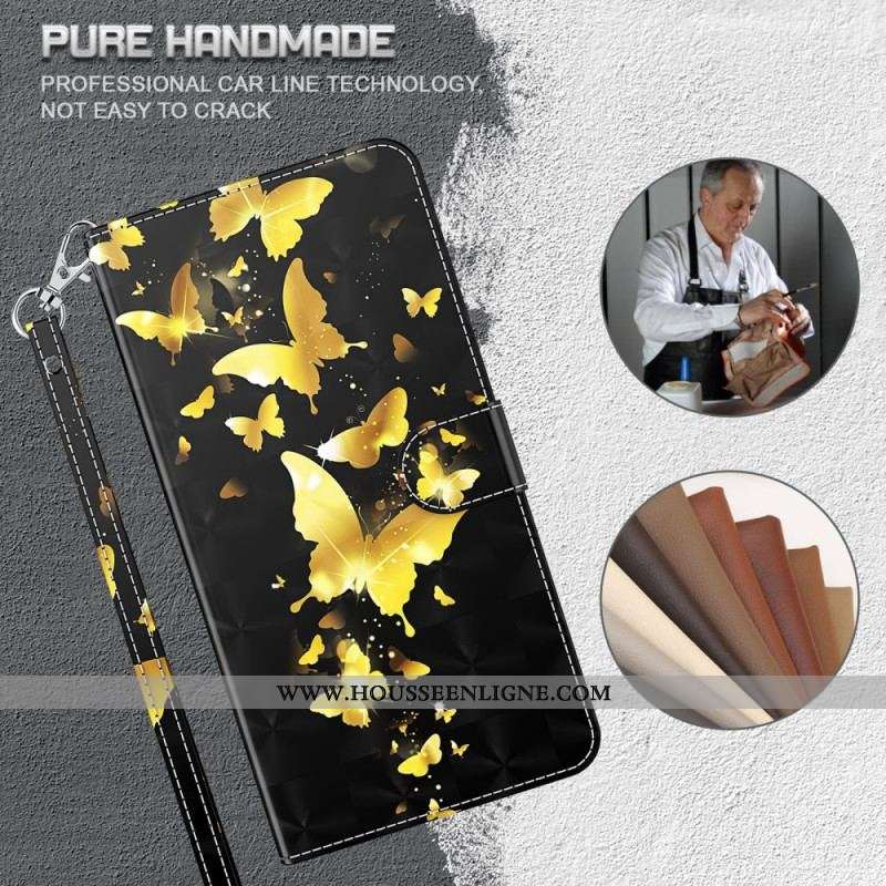 Housse OnePlus 10 Pro 5G Papillons à Lanière