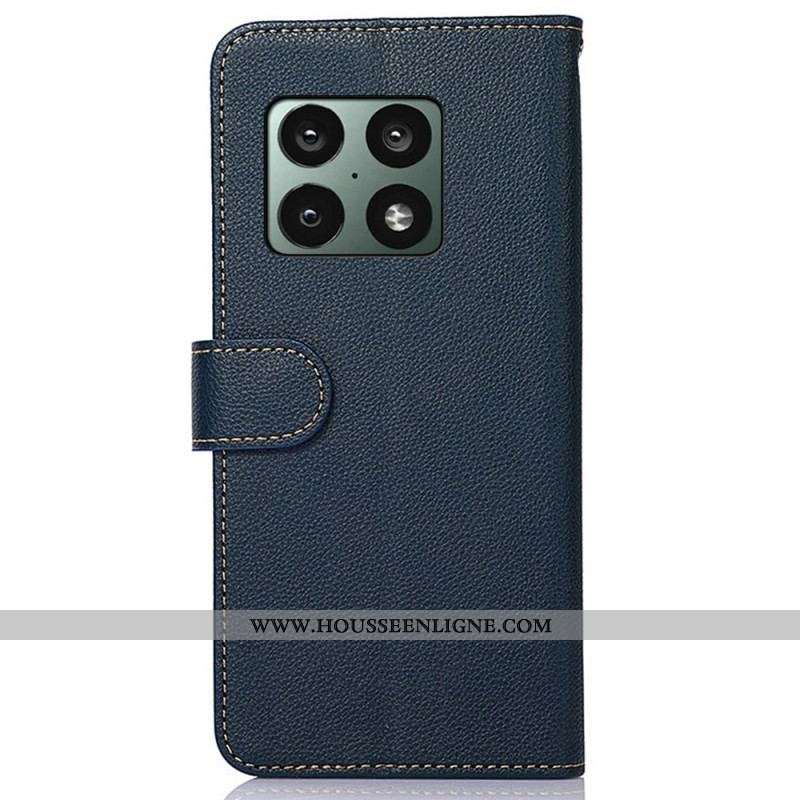 Housse OnePlus 10 Pro 5G Style Litchi RFID KHAZNEH