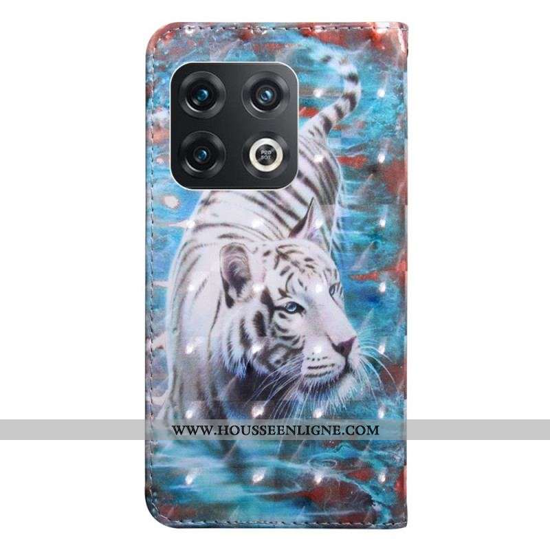 Housse OnePlus 10 Pro 5G Tigre à Lanière