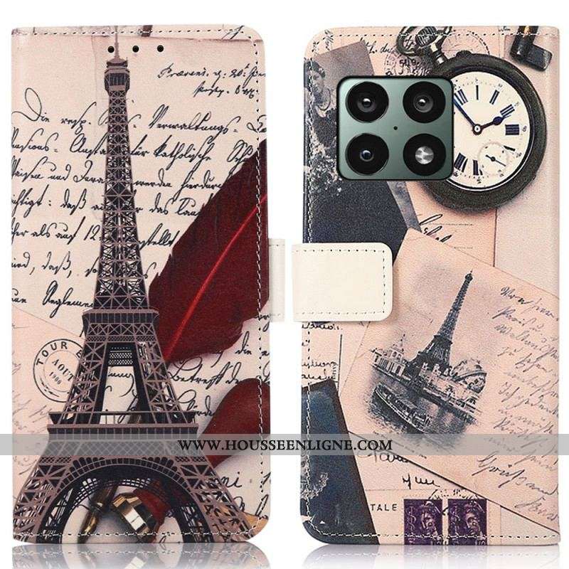 Housse OnePlus 10 Pro 5G Tour Eiffel Du Poète