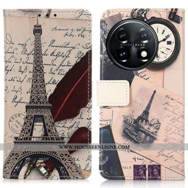 Housse OnePlus 11 5G Tour Eiffel Du Poète