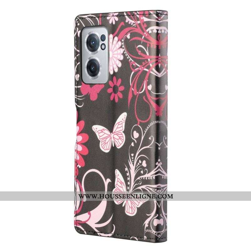 Housse OnePlus Nord CE 2 5G Fleurs et Papillons