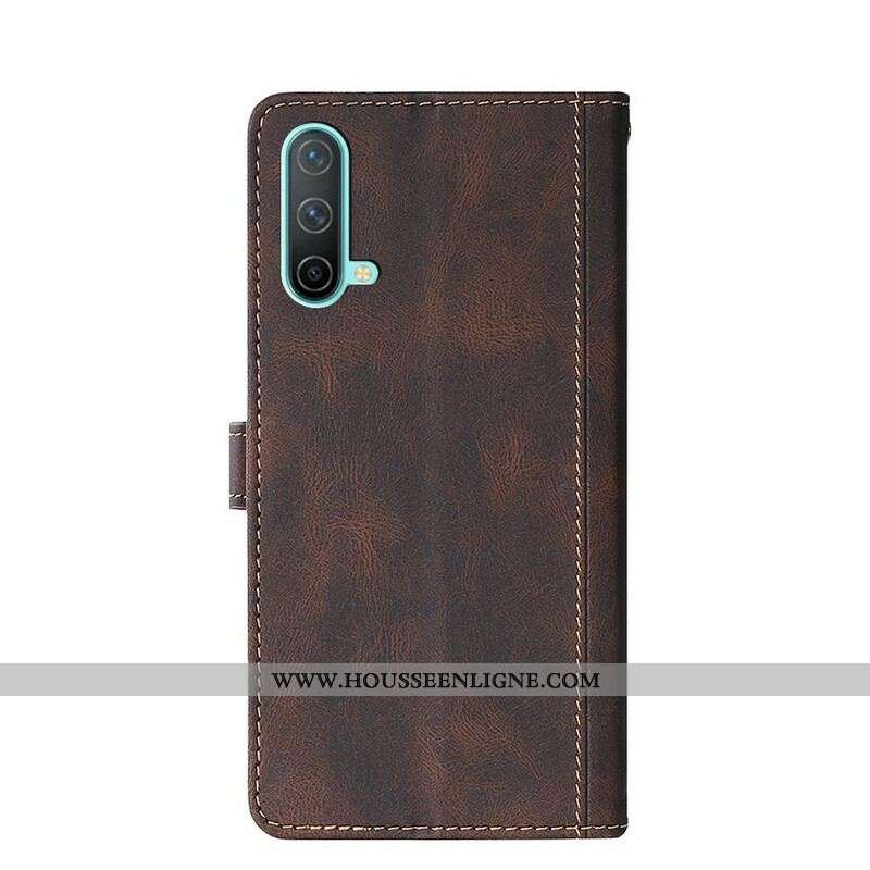Housse OnePlus Nord CE 5G 5G Simili Cuir Bicolore Stylish