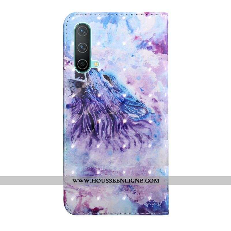 Housse OnePlus Nord CE 5G Loup Aquarelle