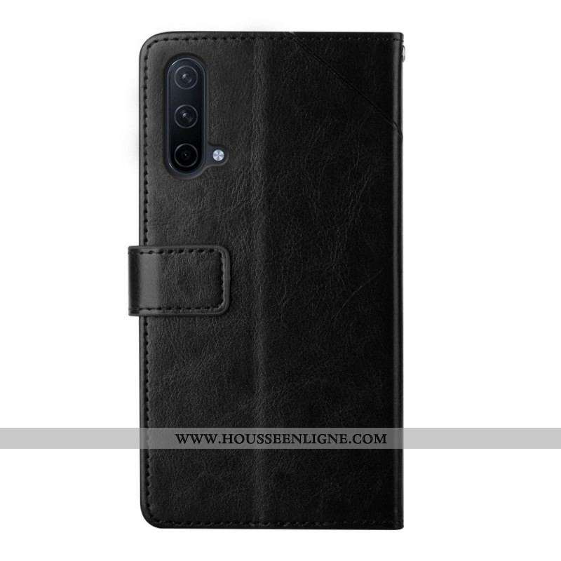 Housse OnePlus Nord CE 5G Style Cuir Géo Y Design