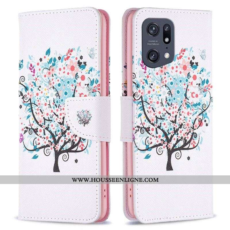 Housse Oppo Find X5 Pro Flowered Tree