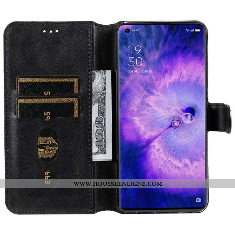 Housse Oppo Find X5 Style Cuir