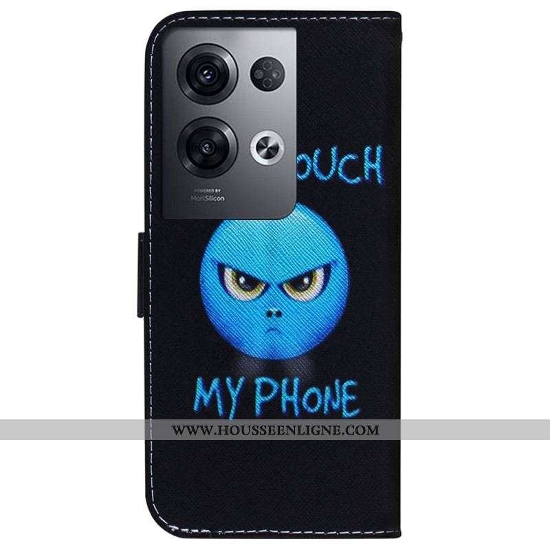 Housse Oppo Reno 8 Pro Emoji Phone à Lanière