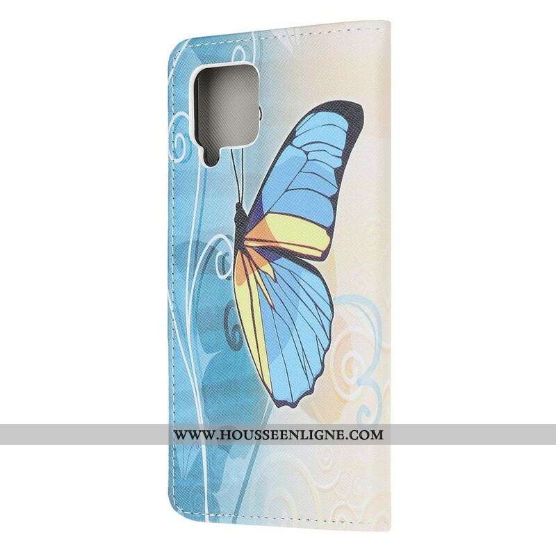 Housse Samsung Galaxy A12 / M12 Butterflies