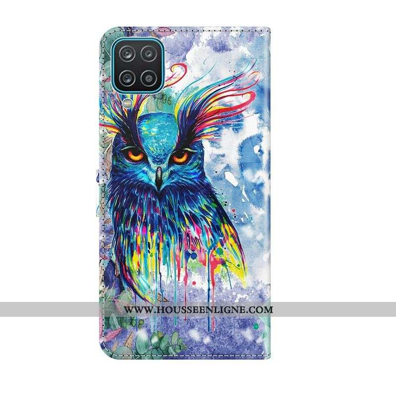 Housse Samsung Galaxy A12 / M12 Oiseau Aquarelle