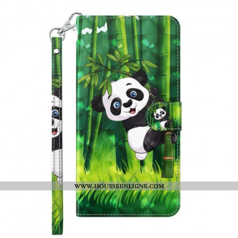 Housse Samsung Galaxy A13 5G / A04s Panda et Bambou