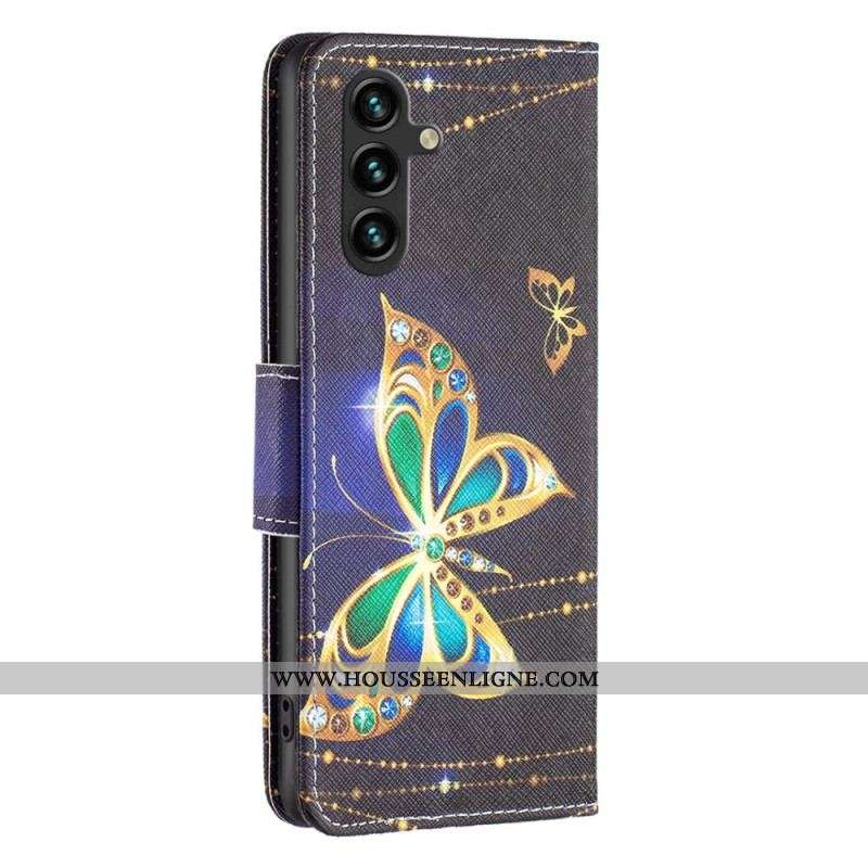 Housse Samsung Galaxy A14 5G / A14 Papillon Royal