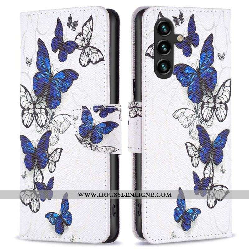 Housse Samsung Galaxy A14 5G / A14 Papillons Colorés