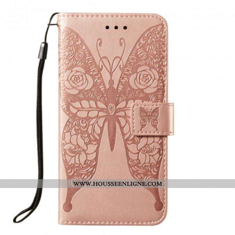 Housse Samsung Galaxy A52 4G / A52 5G / A52s 5G Papillon Motif de Fleurs