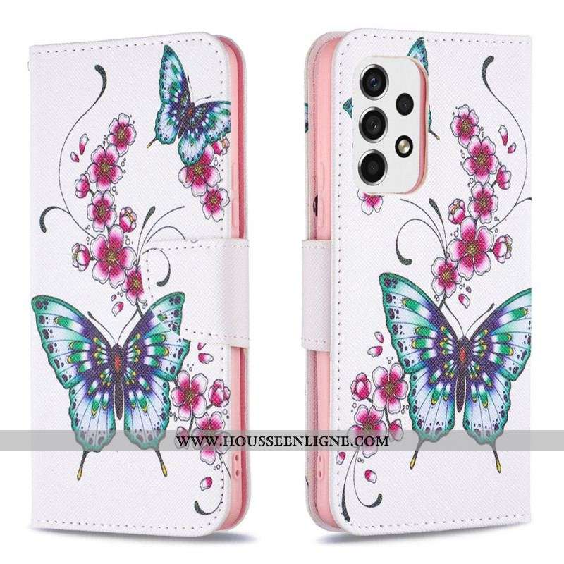 Housse Samsung Galaxy A53 5G Papillons