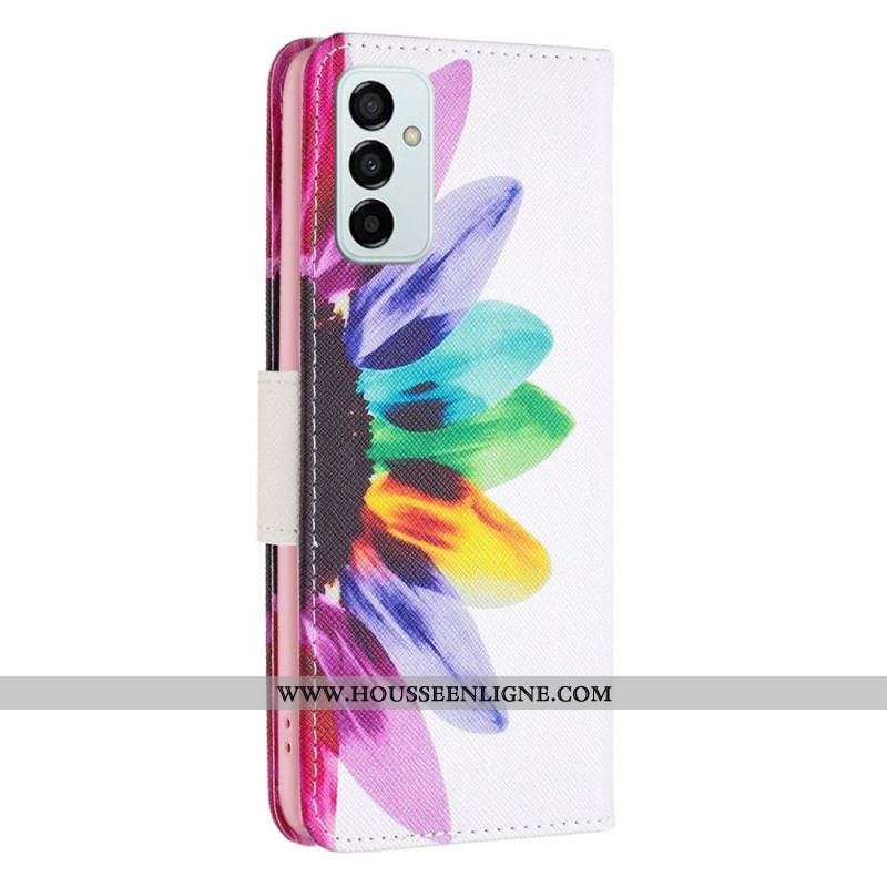 Housse Samsung Galaxy M23 5G Fleur Aquarelle
