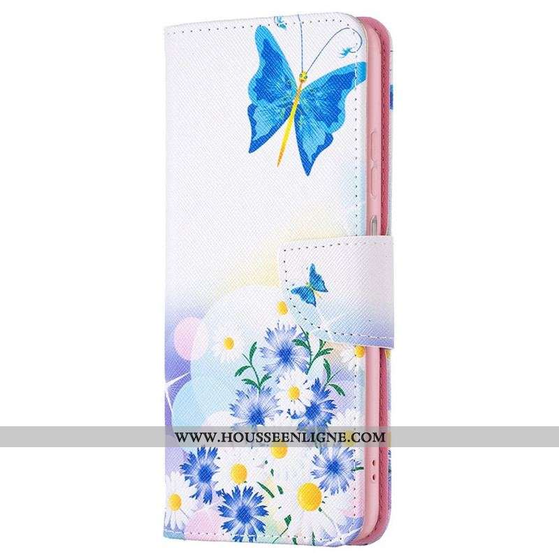 Housse Samsung Galaxy M23 5G Papillons Aquarelle