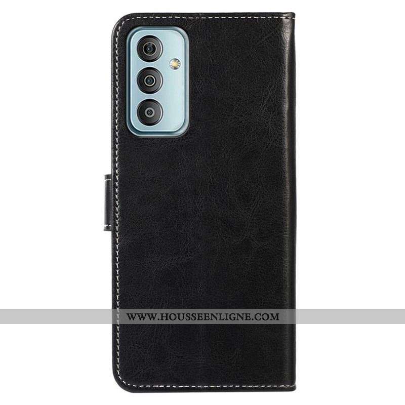 Housse Samsung Galaxy M23 5G Style Cuir Coutures