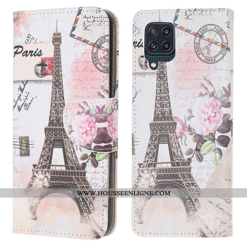 Housse Samsung Galaxy M32 Tour Eiffel Rétro