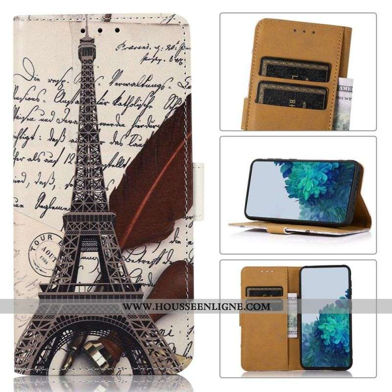 Housse Samsung Galaxy M33 5G Tour Eiffel Poétique