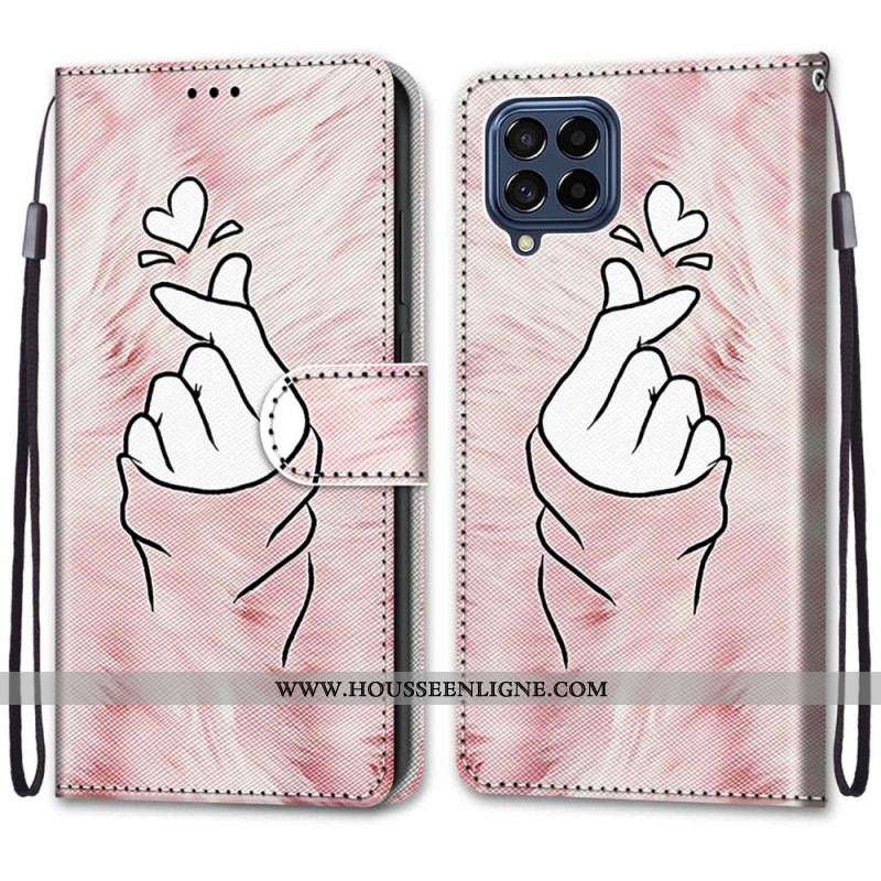 Housse Samsung Galaxy M53 5G Finger Heart