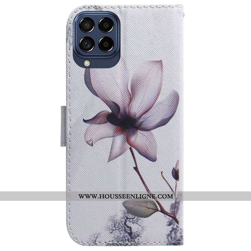 Housse Samsung Galaxy M53 5G Fleur Rose
