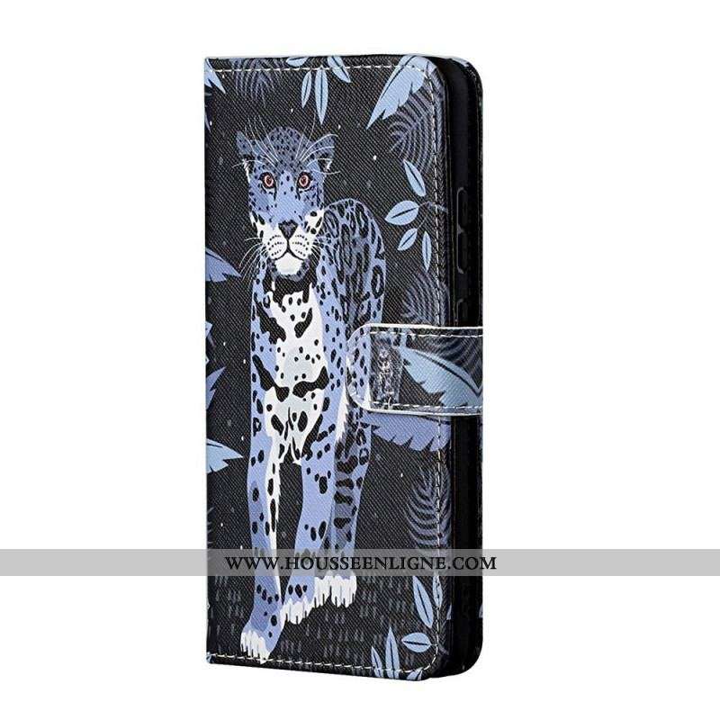 Housse Samsung Galaxy M53 5G Leopard à Lanière