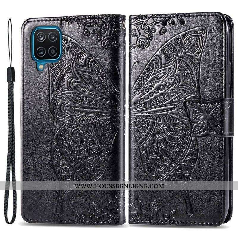 Housse Samsung Galaxy M53 5G Papillon Baroque