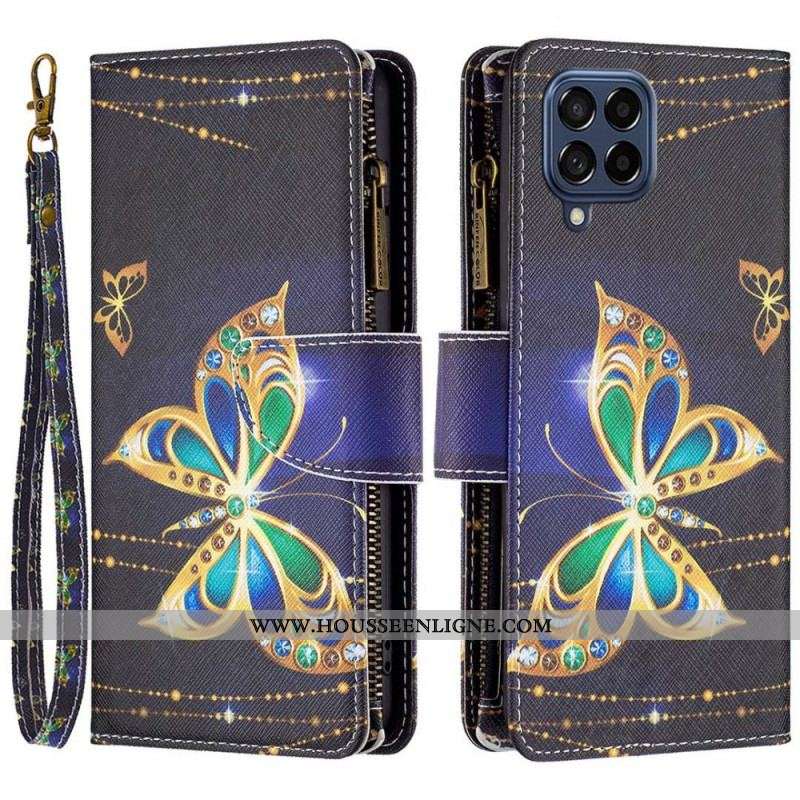Housse Samsung Galaxy M53 5G Portefeuille Papillons