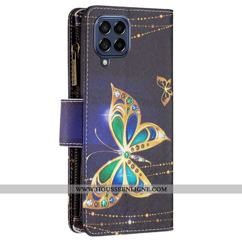 Housse Samsung Galaxy M53 5G Portefeuille Papillons