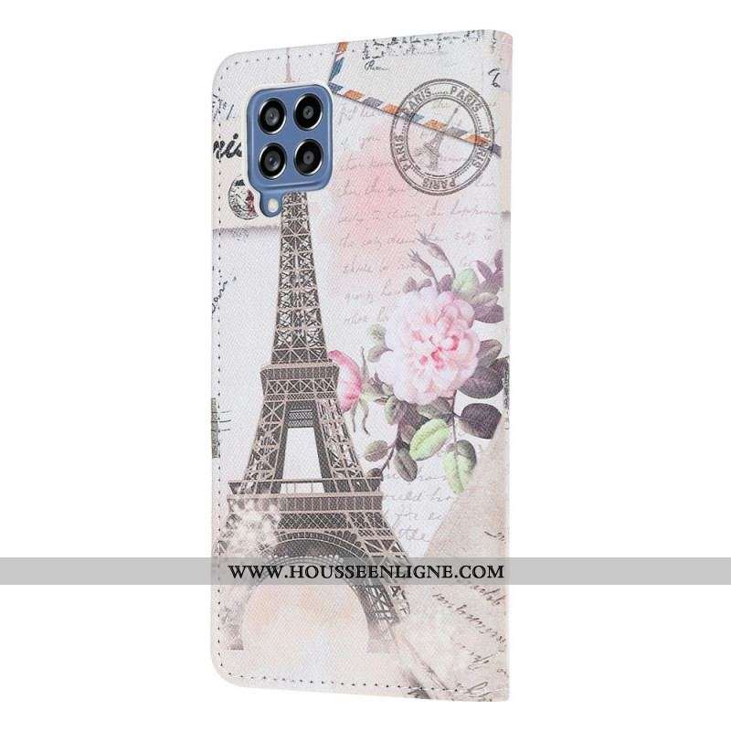 Housse Samsung Galaxy M53 5G Tour Eiffel Vintage