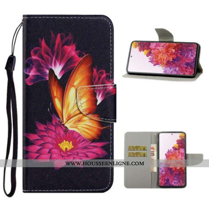 Housse Samsung Galaxy S20 FE Papillon et Lotus