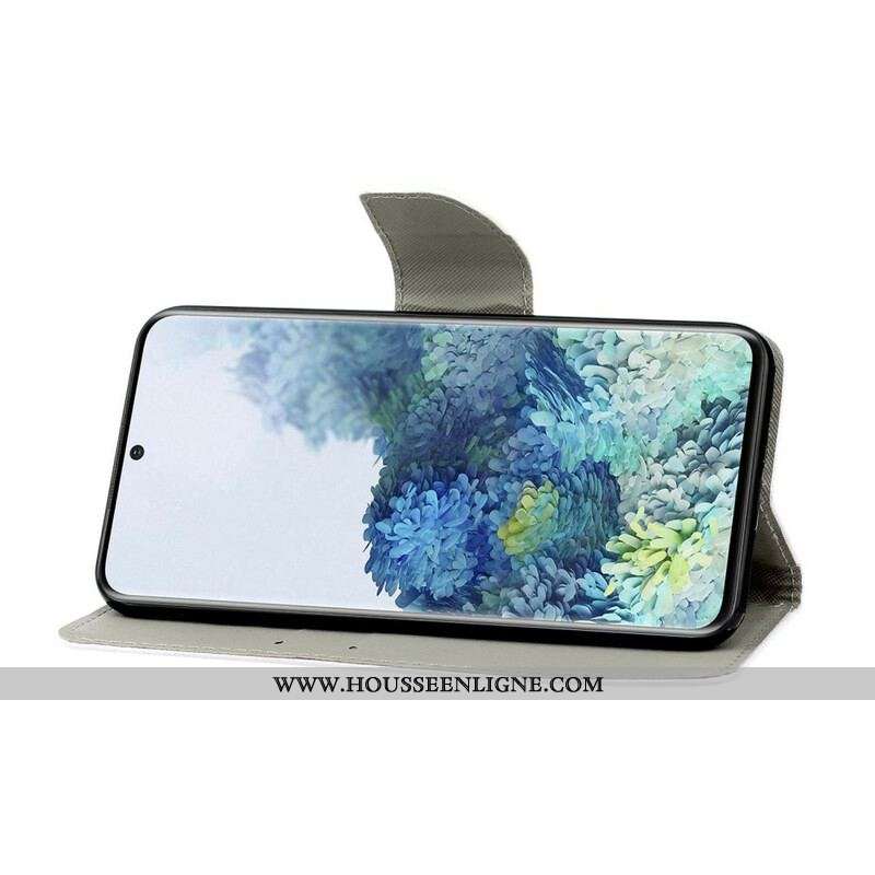 Housse Samsung Galaxy S21 5G Renard Intello à Lanière