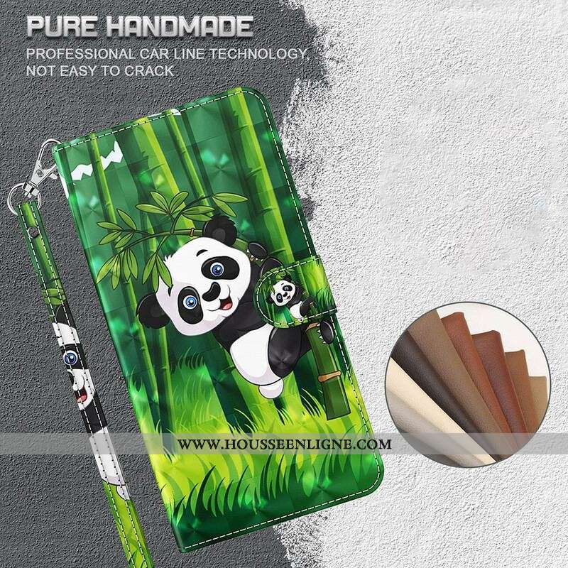 Housse Samsung Galaxy S21 FE Panda et Bambou