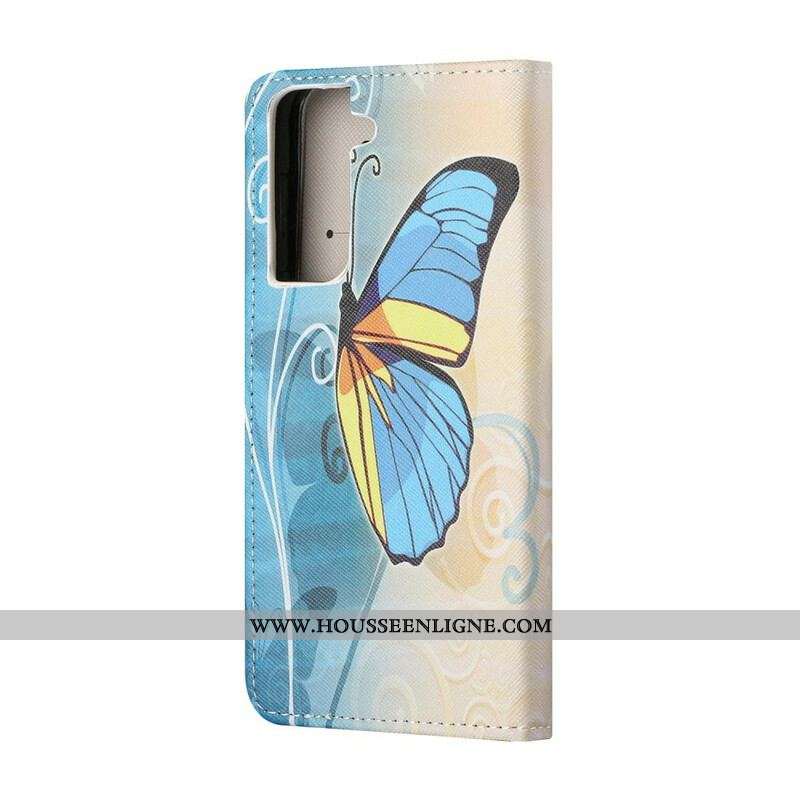 Housse Samsung Galaxy S21 FE  Papillons