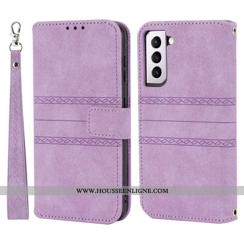 Housse Samsung Galaxy S22 5G Coutures dentelle